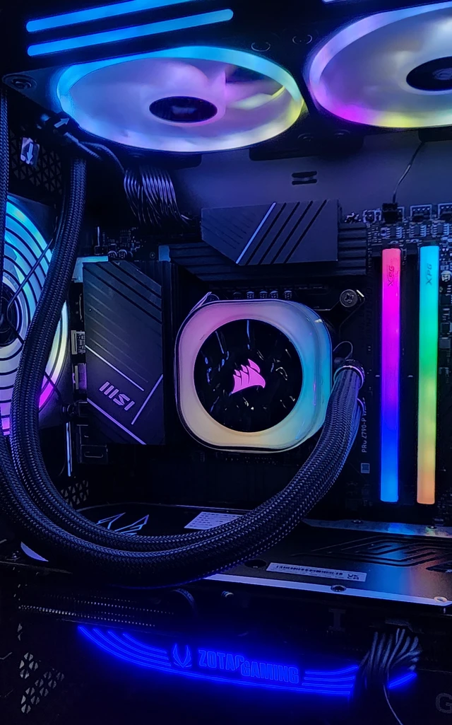Alt view image 2 of 7 - Gaming PC i9-12900KS 32GB RAM 2TB SSD RTX 4080 SUPER 16GB Windows 11 Computer