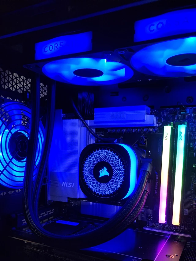 Alt view image 2 of 7 - Gaming PC Ryzen 7 9800X3D 32GB RAM 2TB SSD RTX 5080 16GB Windows 11 Computer