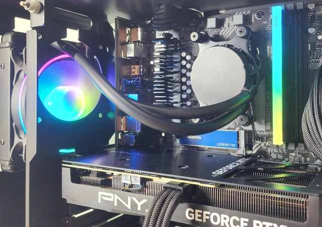 Alt view image 2 of 7 - Gaming PC Ryzen 7 7700X 16GB RAM 1TB SSD RTX 4070 12GB Windows 11 Computer