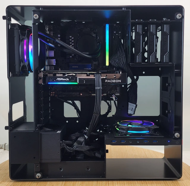Alt view image 4 of 7 - Gaming PC Ryzen 7 9700X 16GB RAM 1TB SSD RX 9060 8GB Windows 11 Computer