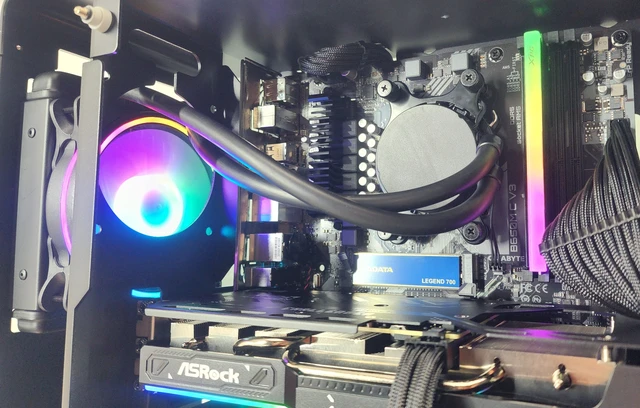 Alt view image 2 of 7 - Gaming PC Ryzen 7 9700X 16GB RAM 1TB SSD RX 9060 8GB Windows 11 Computer