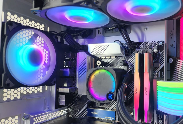 Alt view image 2 of 7 - Gaming PC Ryzen 7 5700 32GB RAM 1TB SSD RTX 5060 Ti 16GB Windows 11 Computer