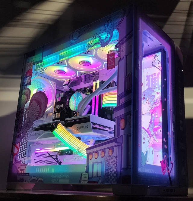 Alt view image 3 of 7 - Gaming PC Ryzen 7 9700X 32GB RAM 1TB SSD RX 9060 XT 16GB Windows 11 Computer