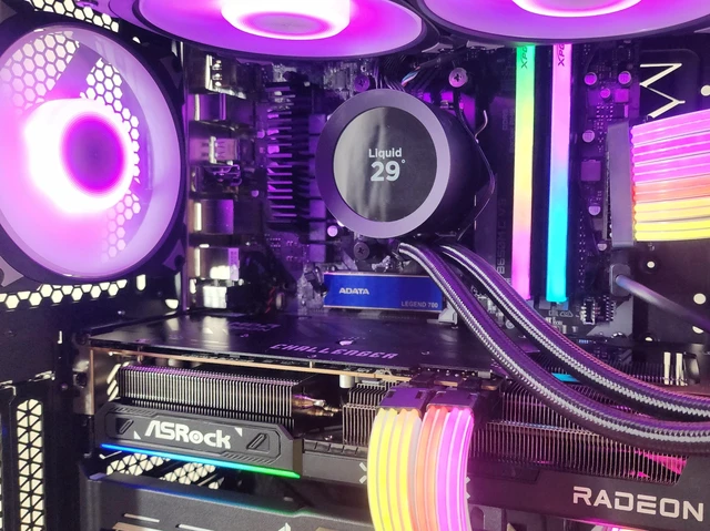 Alt view image 2 of 7 - Gaming PC Ryzen 7 7700X 32GB RAM 1TB SSD RX 9070 16GB Win11 Computer
