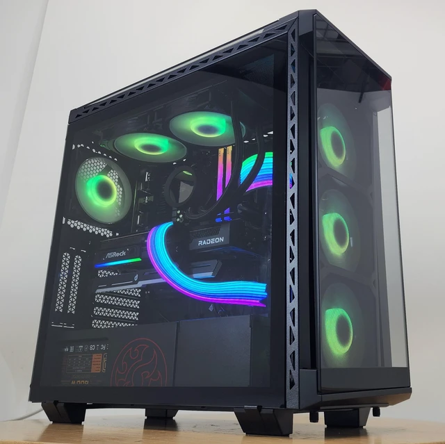 Main image of Gaming PC Ryzen 7 7700X 32GB RAM 1TB SSD RX 9070 16GB Win11 Computer