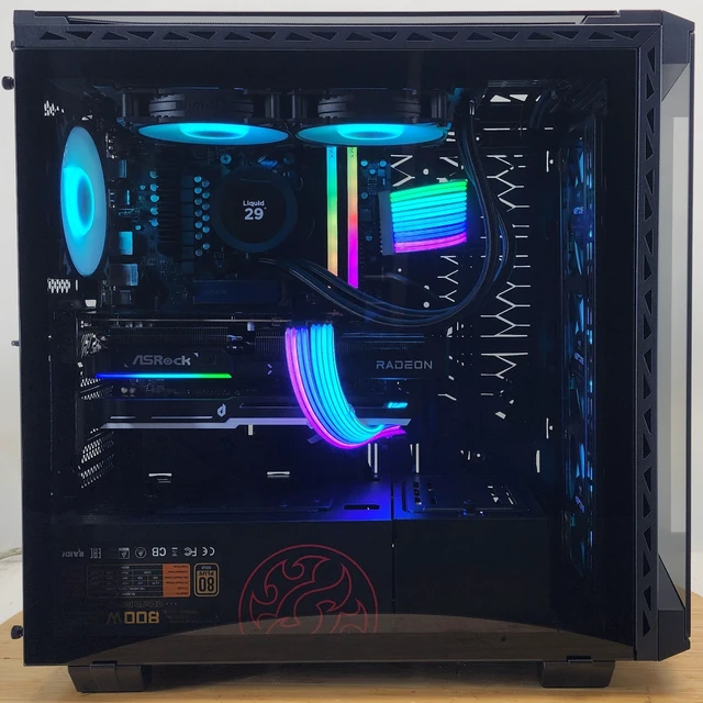 Alt view image 4 of 7 - Gaming PC Ryzen 7 7700X 32GB RAM 1TB SSD RX 9070 16GB Win11 Computer