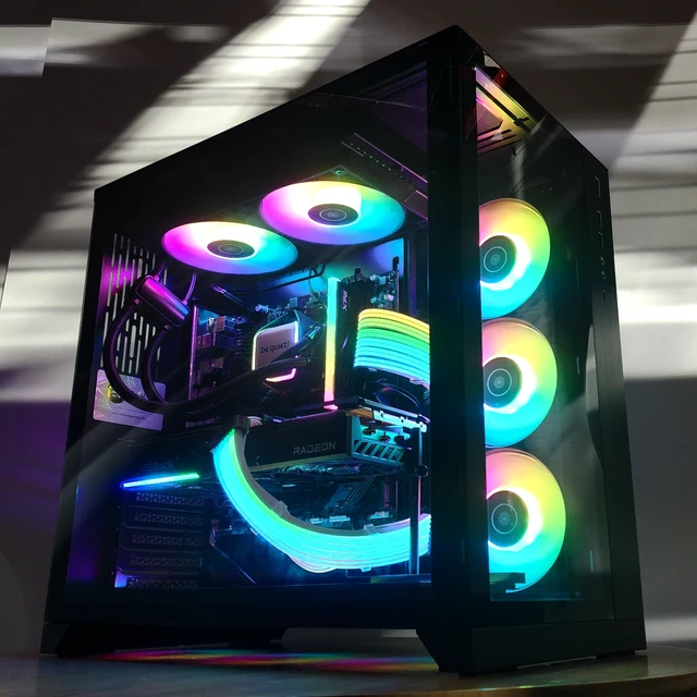 Alt view image 3 of 7 - Gaming PC Ryzen 5 9600X 16GB RAM 1TB SSD RX 9070 16GB Windows 11 Computer