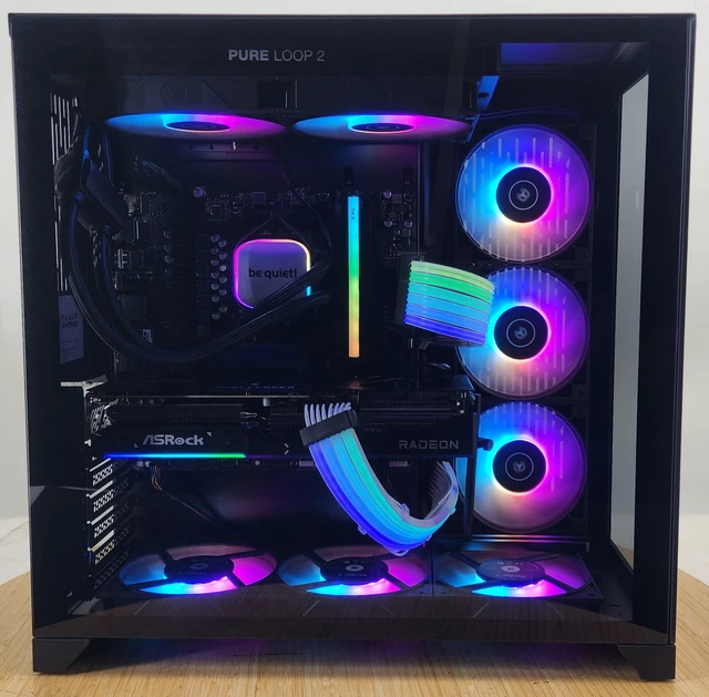 Alt view image 4 of 7 - Gaming PC Ryzen 5 9600X 16GB RAM 1TB SSD RX 9070 16GB Windows 11 Computer