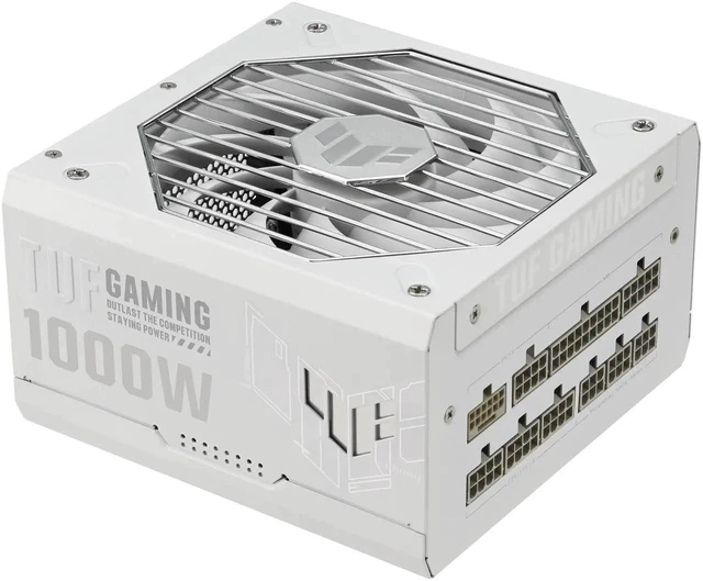 Alt view image 2 of 4 - ASUS TUF Gaming 1000G White Edition 1000W 80+ Gold Fully Modular Power Supply