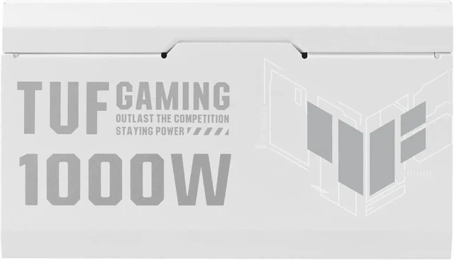 Alt view image 4 of 4 - ASUS TUF Gaming 1000G White Edition 1000W 80+ Gold Fully Modular Power Supply