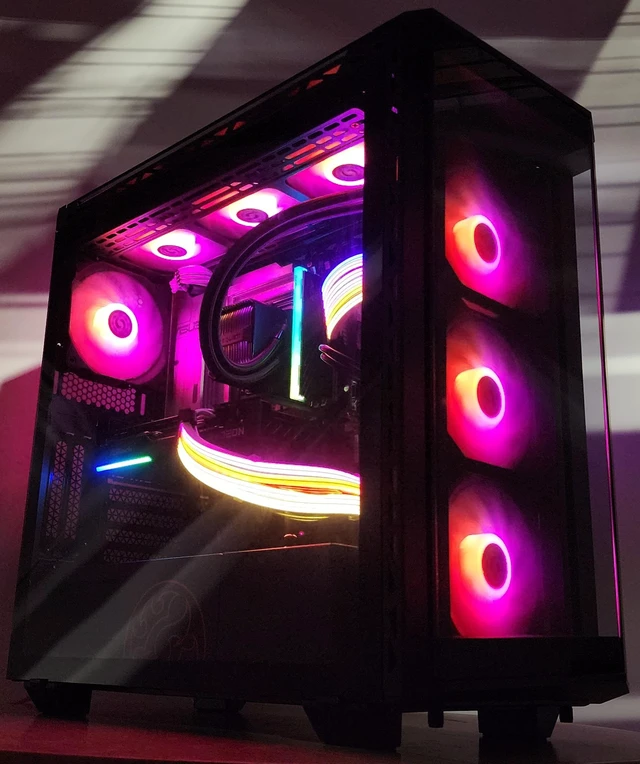 Alt view image 3 of 7 - Gaming PC Ultra 7 265KF 16GB RAM 1TB SSD RX 9060 8GB Windows 11 Computer