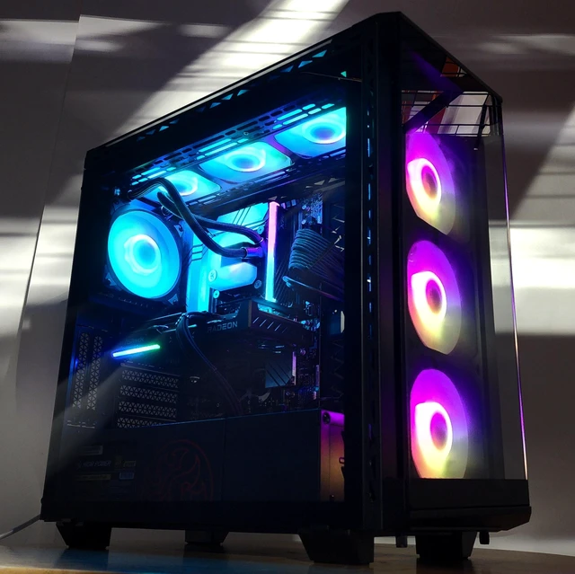 Alt view image 3 of 7 - Gaming PC i5-13400F 16GB RAM 500GB SSD RX 9060 8GB Windows 11 Computer