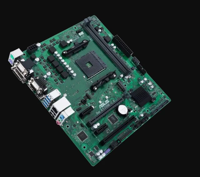 Alt view image 3 of 4 - ASUS PRO A520M-C II AMD A520 AM4 DDR4 MicroATX Desktop Motherboard