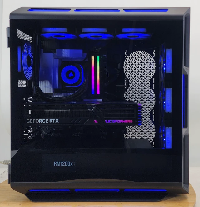 Alt view image 4 of 7 - Gaming PC Ultra 9 285K 32GB RAM 2TB SSD RTX 4080 16GB Windows 11 Computer