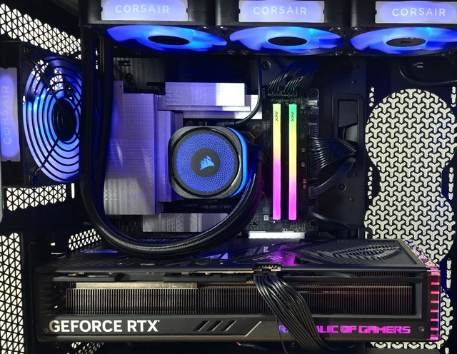 Alt view image 2 of 7 - Gaming PC Ultra 9 285K 32GB RAM 2TB SSD RTX 4080 16GB Windows 11 Computer