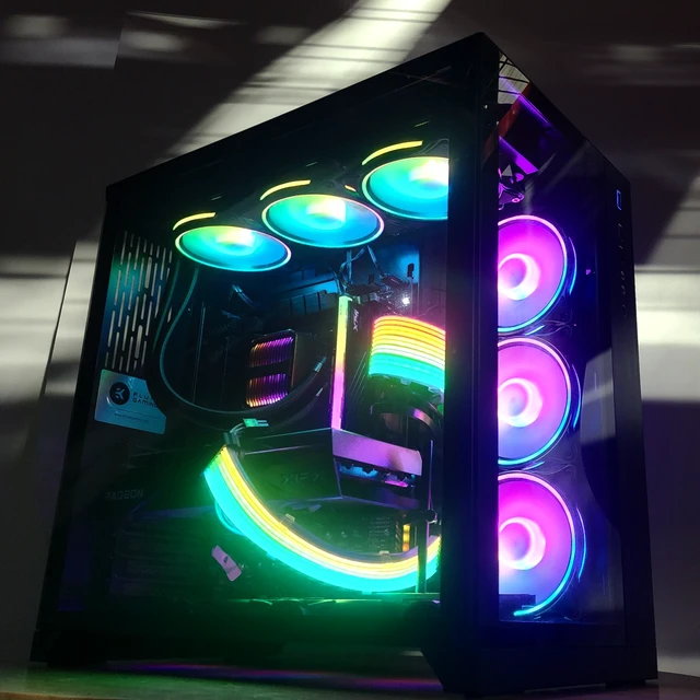 Alt view image 3 of 7 - Gaming PC Ryzen 9 7950X 16GB RAM 1TB SSD RX 9060 XT 16GB Windows 11 Computer