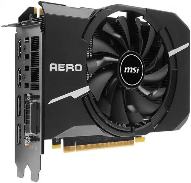 Alt view image 2 of 4 - MSI GeForce GTX 1070 AERO OC 8GB GDDR5 GTX 1070 AERO ITX 8G OC Video Graphic Card GPU