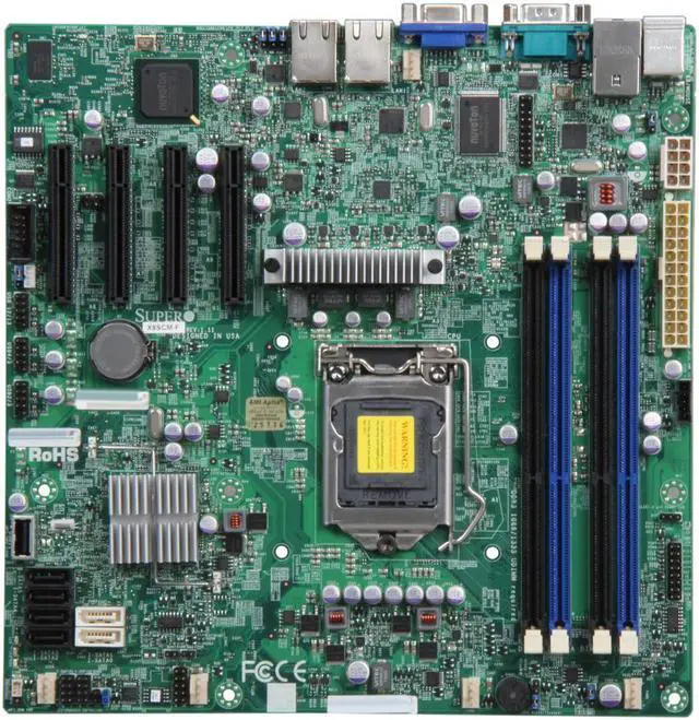 Main image of SuperMicro X9SCM-F Intel C204 1155 LGA MicroATX Server Desktop Motherboard B