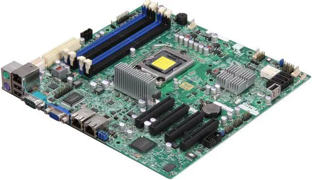 Alt view image 2 of 4 - SuperMicro X9SCM-F Intel C204 1155 LGA MicroATX Server Desktop Motherboard B