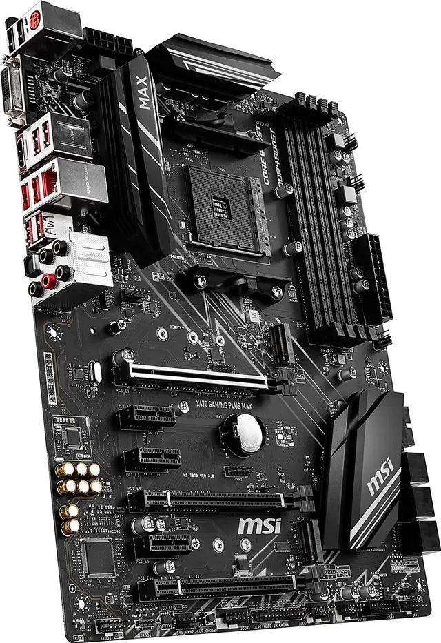 Alt view image 4 of 5 - MSI X470 GAMING PLUS MAX AMD Socket X470 AM4 ATX M.2 Desktop Motherboard A
