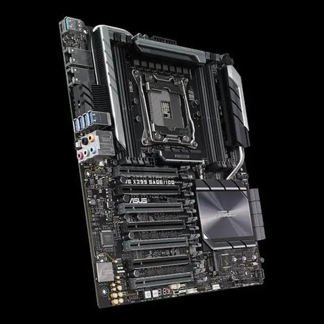 Alt view image 2 of 5 - ASUS WS X299 SAGE 10G Intel X299 2066 LGA CEB M.2 Desktop Motherboard B