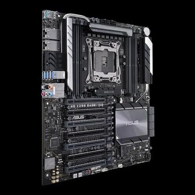 Alt view image 3 of 5 - ASUS WS X299 SAGE 10G Intel X299 2066 LGA CEB M.2 Desktop Motherboard B