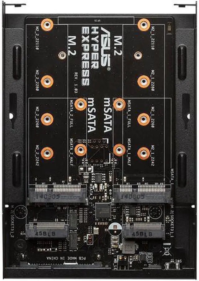 Alt view image 3 of 6 - ASUS Hyper Express M.2/mSATA Enclosure 10Gb/s Interface Hardware RAID Controller