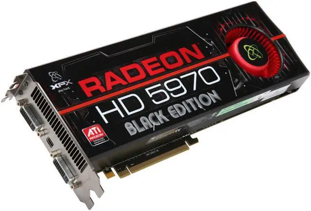Main image of XFX Radeon HD 5970 2GB Black Edition GDDR5 HD-597A-CN Video Graphics Card GPU