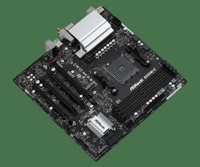 Alt view image 2 of 4 - ASRock B550M-C Socket AM4 AMD B550 MicroATX M.2 Desktop Motherboard B