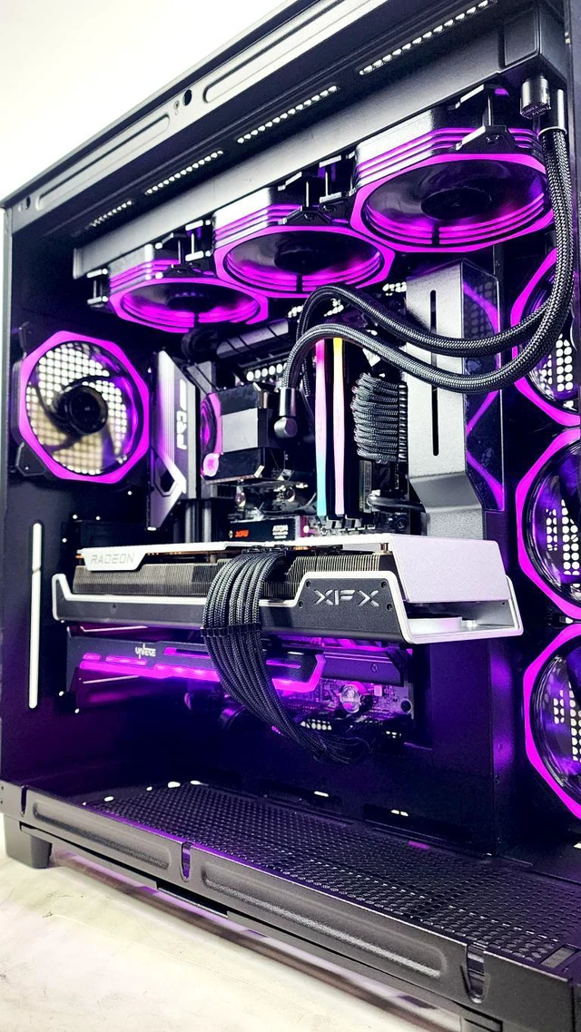 Alt view image 5 of 6 - Gaming PC Ryzen 7 7800X3D 5GHz 32GB 1TB RX 7800 XT 16GB RGB Computer