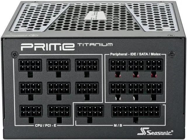 Alt view image 2 of 5 - Seasonic PRIME TX-1000, 1000W 80+ Titanium, ATX Form Factor, Full Modular, Low Noise, Premium Japanese Capacitor, Nvidia RTX 30/40 Super, AMD GPU Compatible, SSR-1000TR