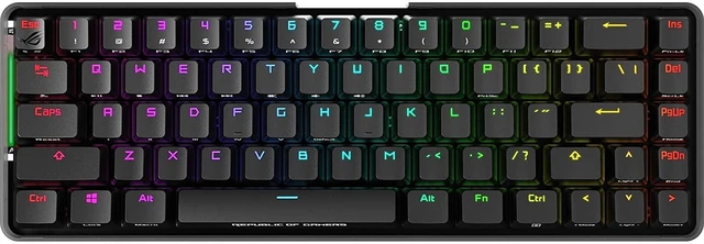 Alt view image 3 of 3 - ASUS ROG Falchion NX 65% Mechanical Keyboard - ROG NX Red