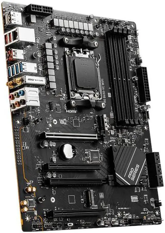 Alt view image 2 of 4 - MSI PRO B650-VC WIFI AMD AM5 B650 ATX M.2 Desktop Motherboard A