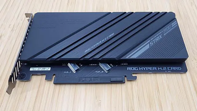 Alt view image 3 of 3 - ASUS ROG HYPER M.2 CARD PCIE NVME M.2 EXPANSION CARD