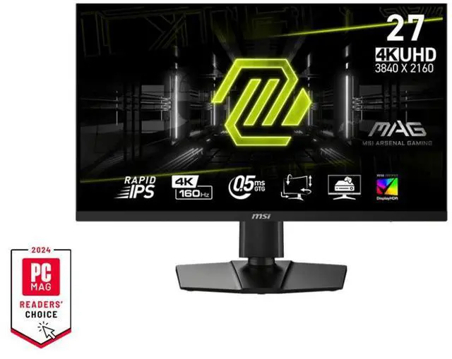 Alt view image 4 of 4 - MSI 27" 160 Hz Rapid IPS UHD Gaming Monitor FreeSync (AMD Adaptive Sync) MAG 274UPF E2