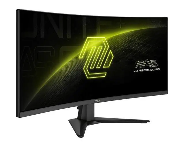 Alt view image 2 of 4 - MSI 34" 180 Hz VA UWQHD Gaming Monitor FreeSync (AMD Adaptive Sync) MAG 346CQ