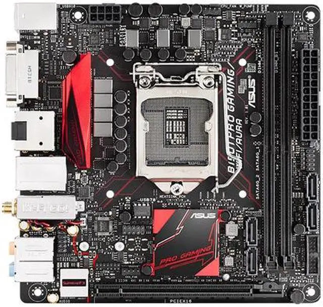 Alt view image 3 of 7 - ASUS B150I PRO GAMING/WIFI/AURA B150 1151 ITX Gaming Motherboard M.2 RGB B