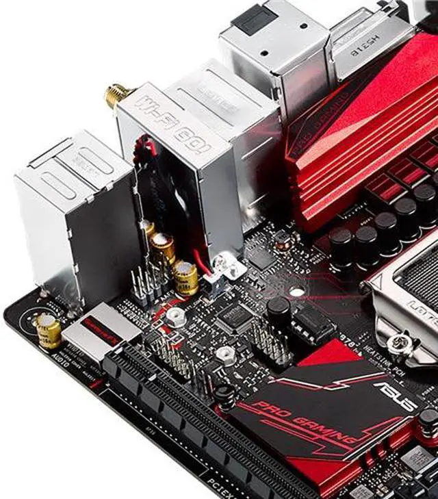 Alt view image 6 of 7 - ASUS B150I PRO GAMING/WIFI/AURA B150 1151 ITX Gaming Motherboard M.2 RGB B