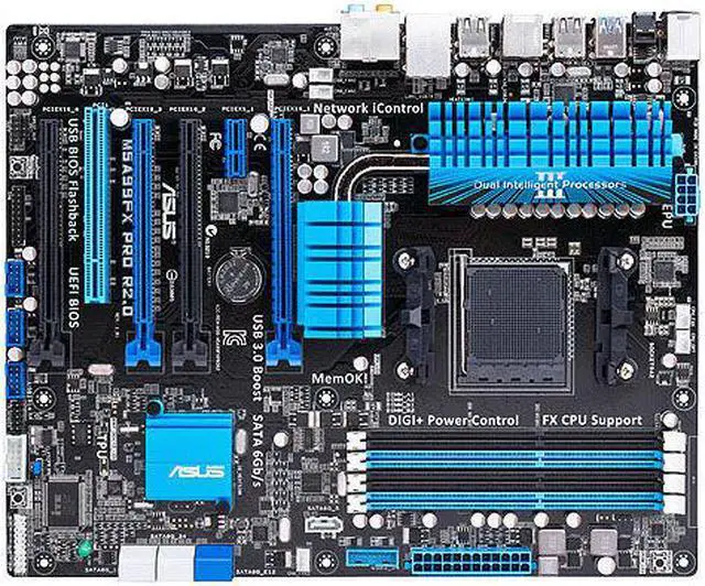 Main image of ASUS M5A99FX PRO R2.0 990FX AM3+ ATX Motherboard A