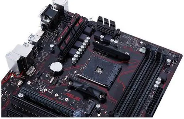 Alt view image 3 of 5 - ASUS PRIME B350-PLUS B350 AMD Socket AM4 ATX Gaming Motherboard M.2 A