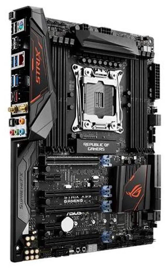 Alt view image 3 of 5 - ASUS ROG STRIX X99 GAMING X99 2011-3 ATX Gaming Motherboard M.2 RGB SLI B