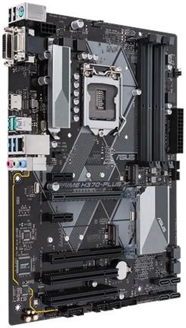 Alt view image 3 of 5 - ASUS PRIME H370-PLUS Intel LGA H370 1151 ATX M.2 Desktop Motherboard B