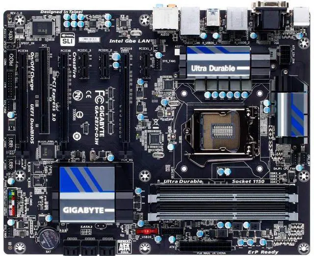 Main image of Gigabyte GA-Z87X-D3H Intel LGA Z87 1150 ATX Desktop Motherboard A