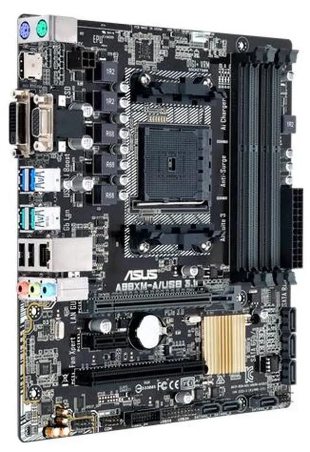 Alt view image 2 of 4 - ASUS A88XM-A/USB 3.1 A88X FM2+ mATX Motherboard B