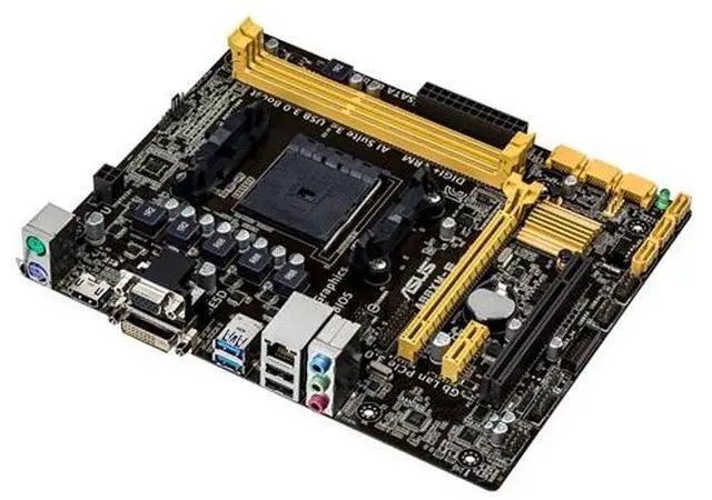 Alt view image 2 of 3 - ASUS A88XM-E AMD Socket A88X FM2+ MicroATX Desktop Motherboard B