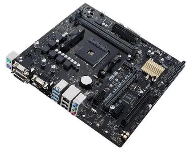 Alt view image 3 of 10 - ASUS PRIME A320M-C R2.0 AMD Socket A320 AM4 MicroATX M.2 Desktop Motherboard B