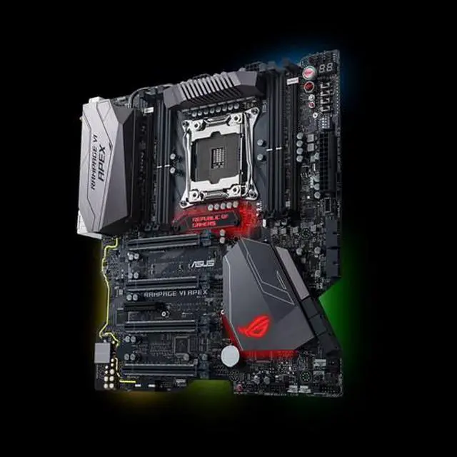Alt view image 4 of 5 - ASUS ROG RAMPAGE VI APEX Intel LGA2066 DDR4 M.2 X299 EATX Motherboard