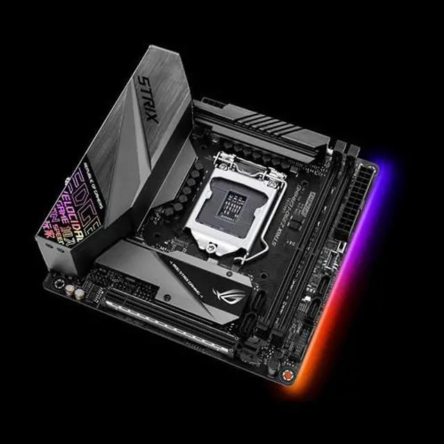 Alt view image 2 of 6 - ASUS ROG STRIX Z390-I GAMING Intel Z390 1151 LGA MicroATX Desktop Motherboard B