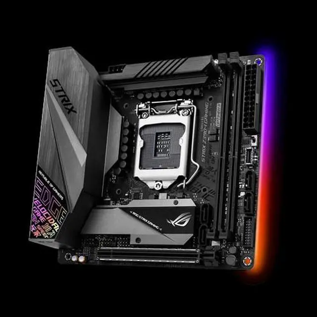 Alt view image 3 of 6 - ASUS ROG STRIX Z390-I GAMING Intel Z390 1151 LGA MicroATX Desktop Motherboard B