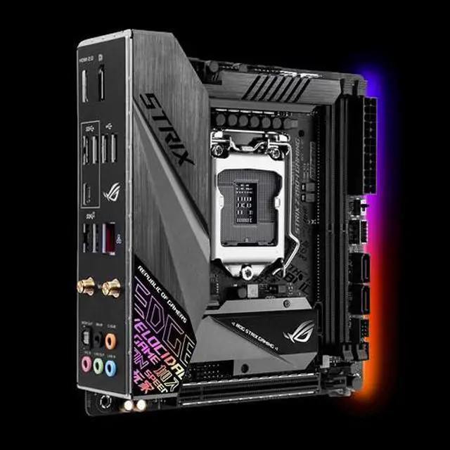 Alt view image 4 of 6 - ASUS ROG STRIX Z390-I GAMING Intel Z390 1151 LGA MicroATX Desktop Motherboard B